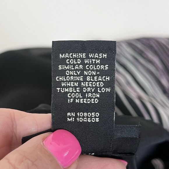 Lane Bryant Dress Womens Fourteen Black Midi Office Party Babydoll Whimsigoth - Picture 6 of 12